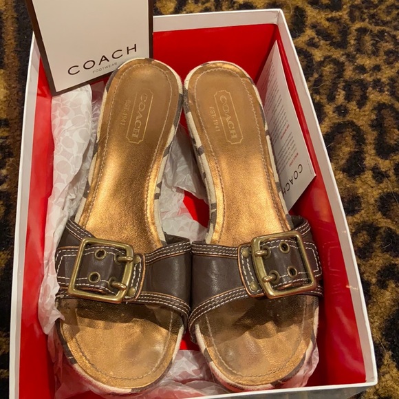 Coach- Elaine Wedge Sandals